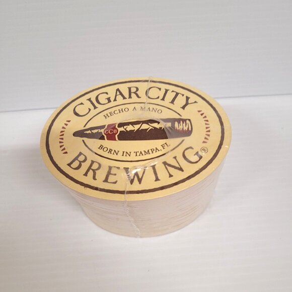 Beer 100 Coaster Cigar City Brewing Hecho A Mano Hand Made Born In Tampa Fl New - Picture 5 of 5